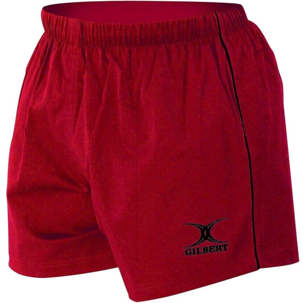 Gilbert Childrens/Kids Elasticated Waist Match Rugby Shorts / Red